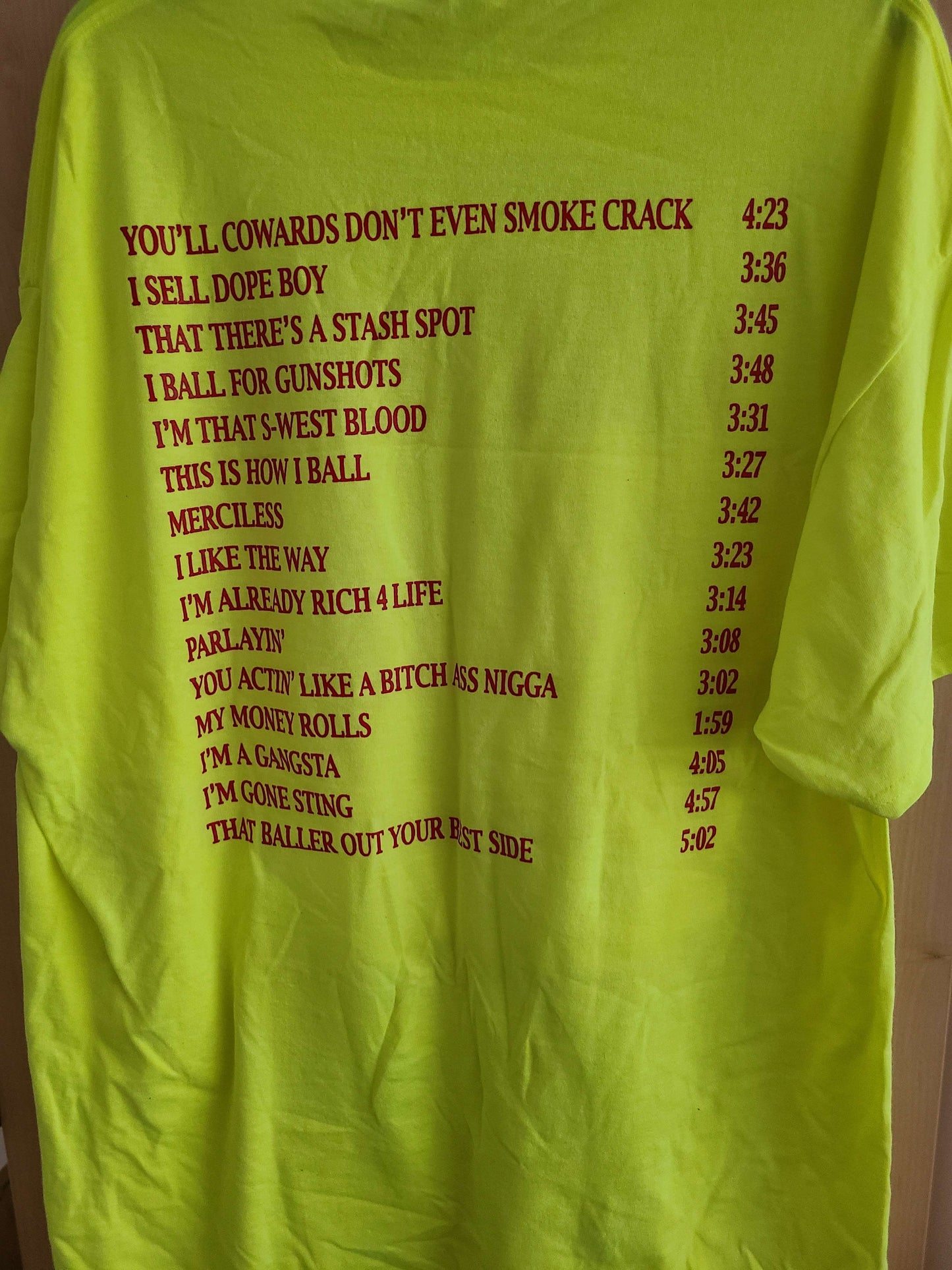 Viper - YCDESC T-shirt w/ back tracklist