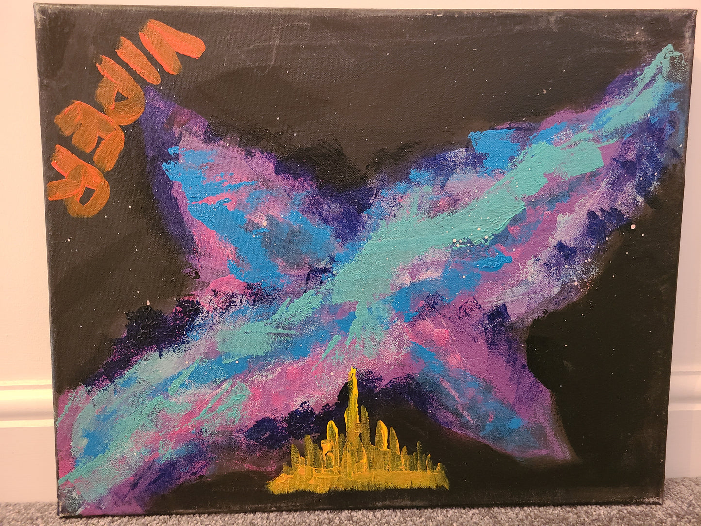 Viper - Viper 20x16" Space Original Oil on Canvas Painting Collection