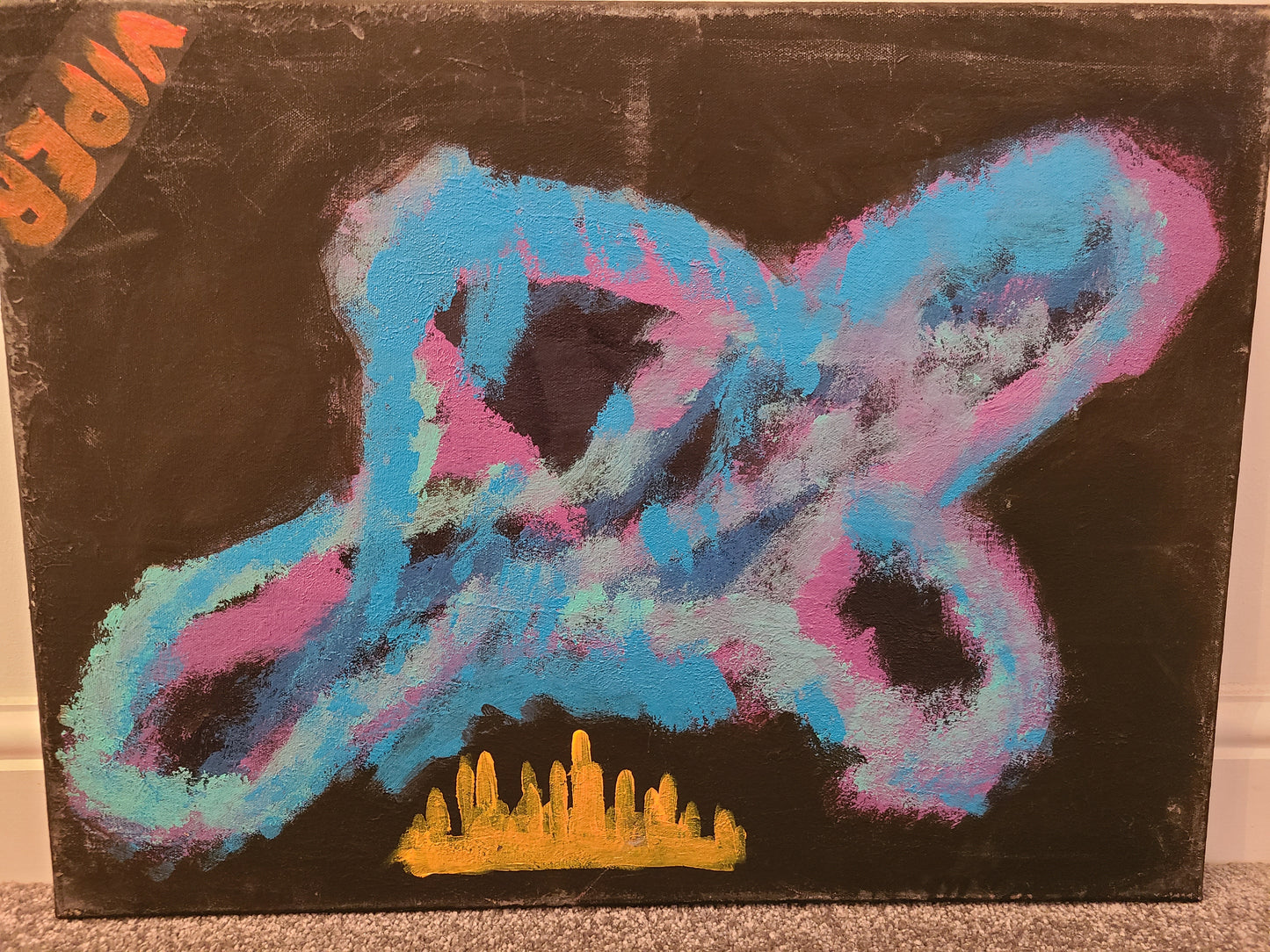 Viper - Viper 24x18" Space Original Oil on Canvas Painting Collection