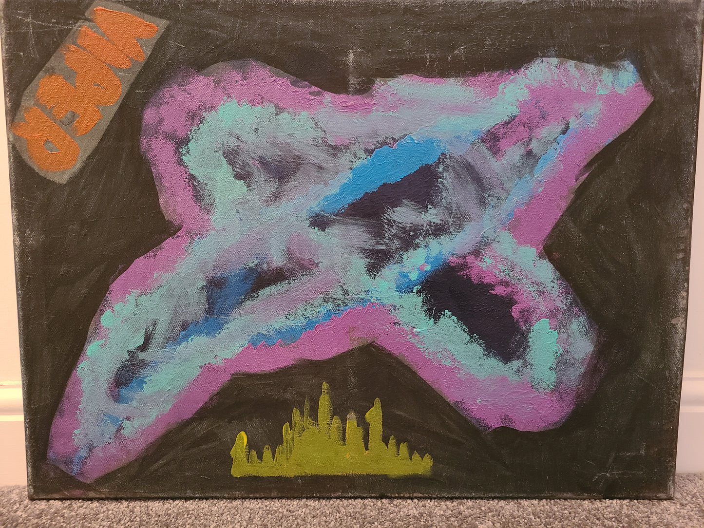 Viper - Viper 24x18" Space Original Oil on Canvas Painting Collection