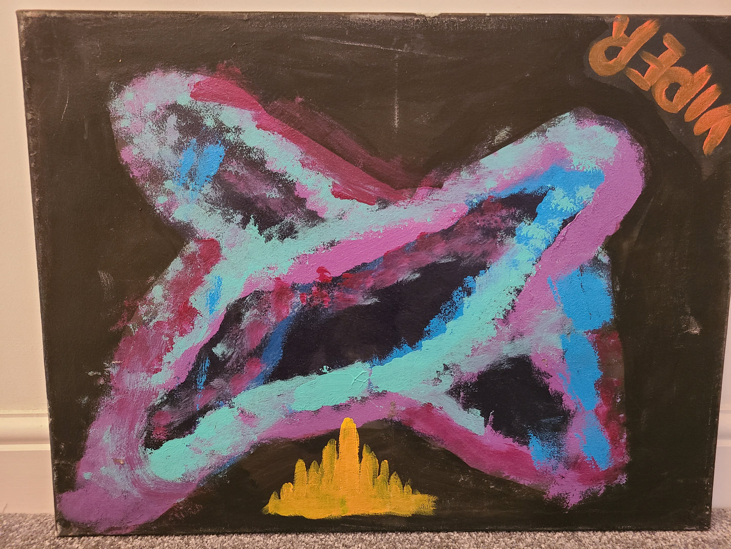 Viper - Viper 24x18" Space Original Oil on Canvas Painting Collection