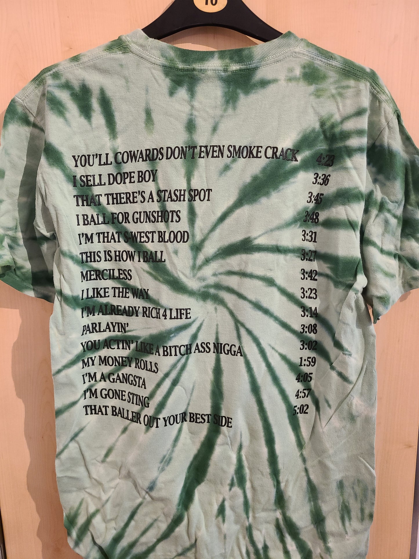 Viper - YCDESC Tiedye T-shirt w/ back tracklist