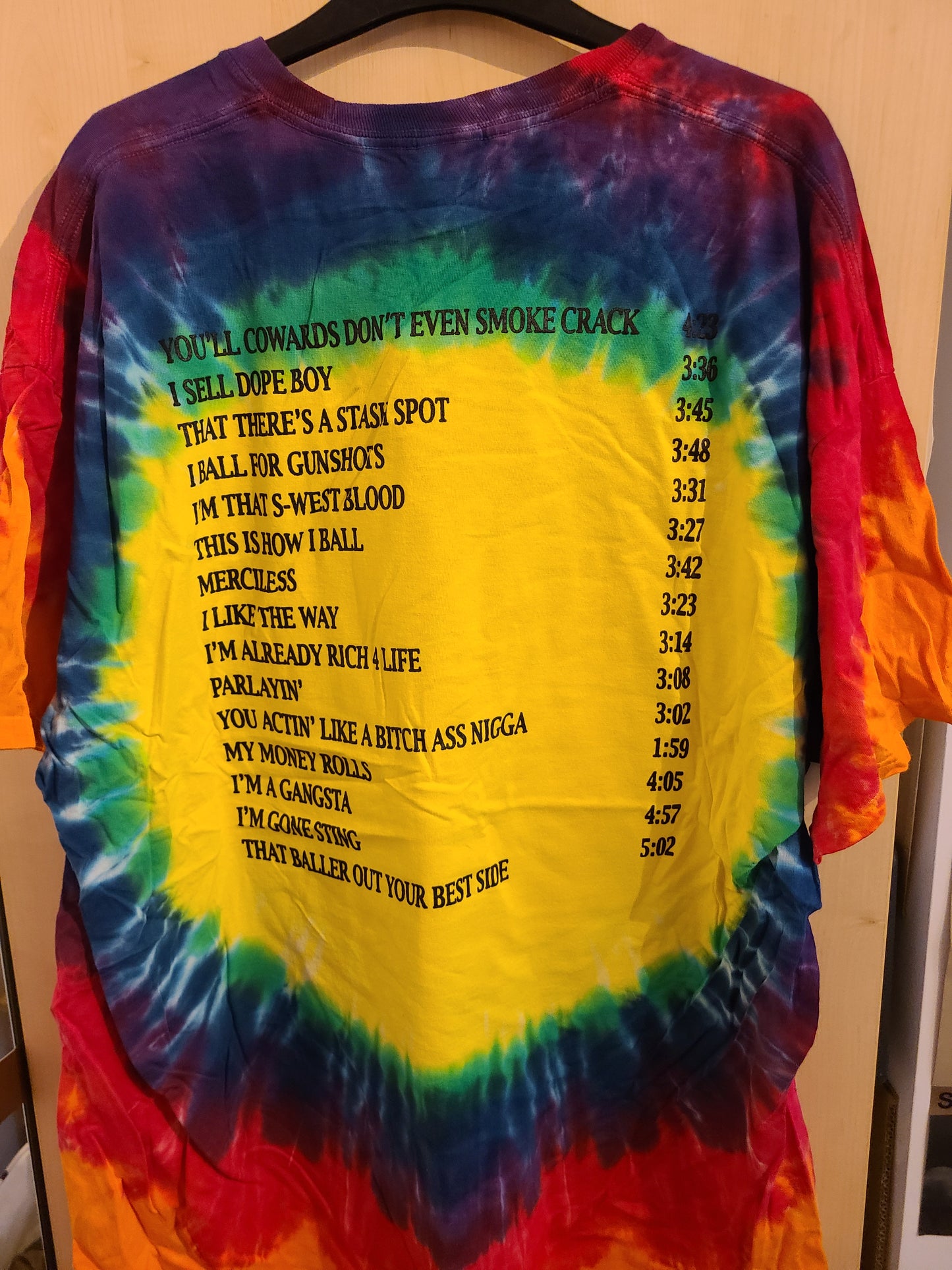 Viper - YCDESC Tiedye T-shirt w/ back tracklist