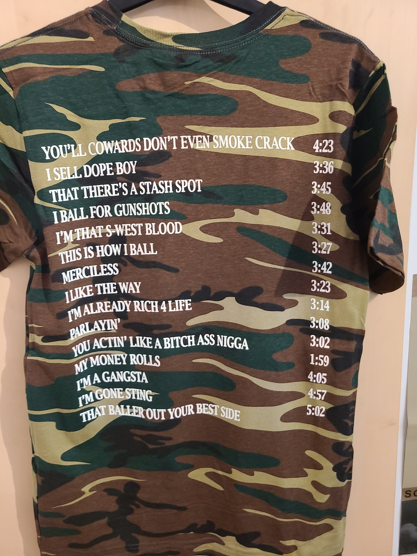 Viper - YCDESC Tiedye T-shirt w/ back tracklist