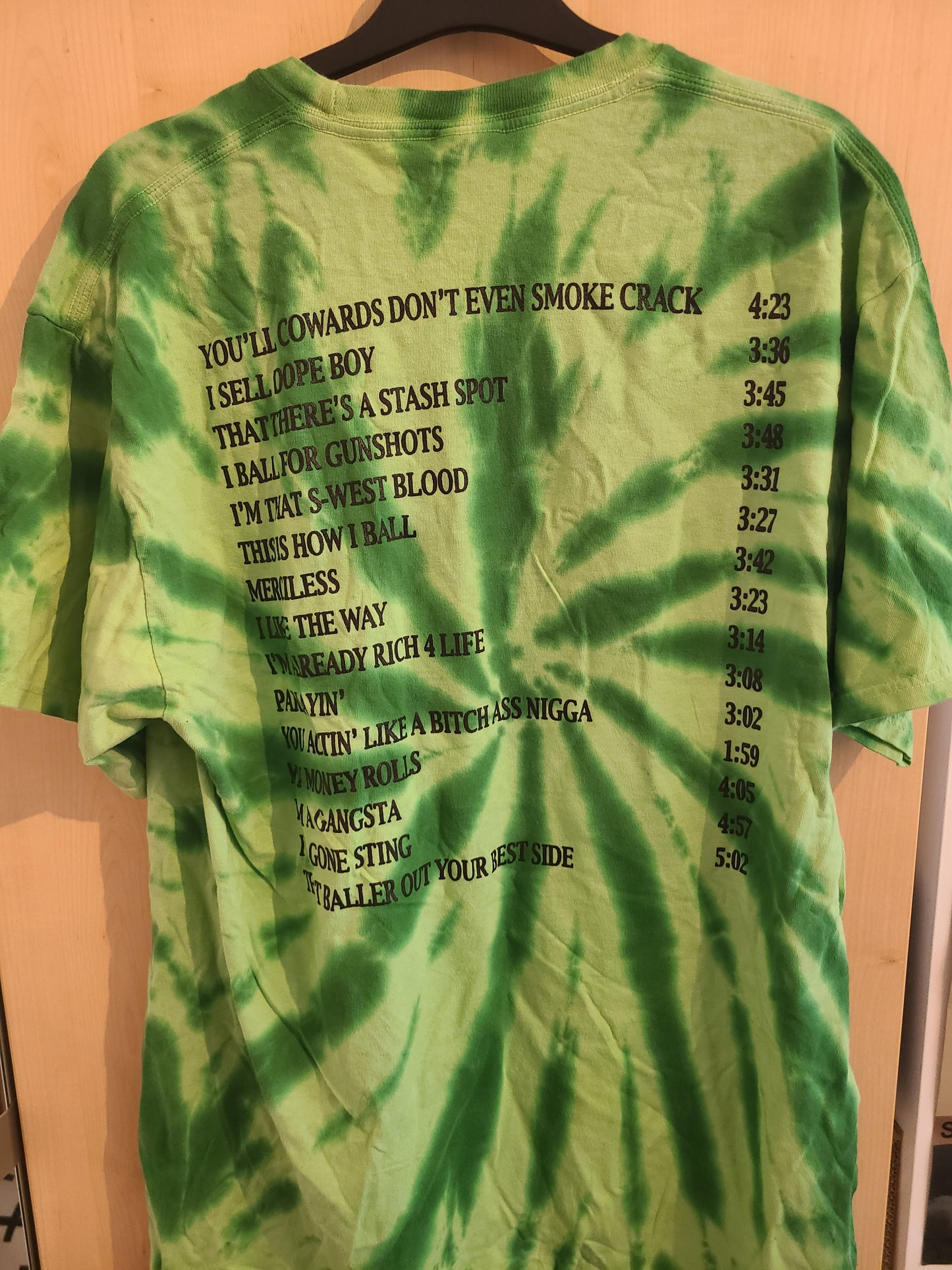 Viper - YCDESC Tiedye T-shirt w/ back tracklist