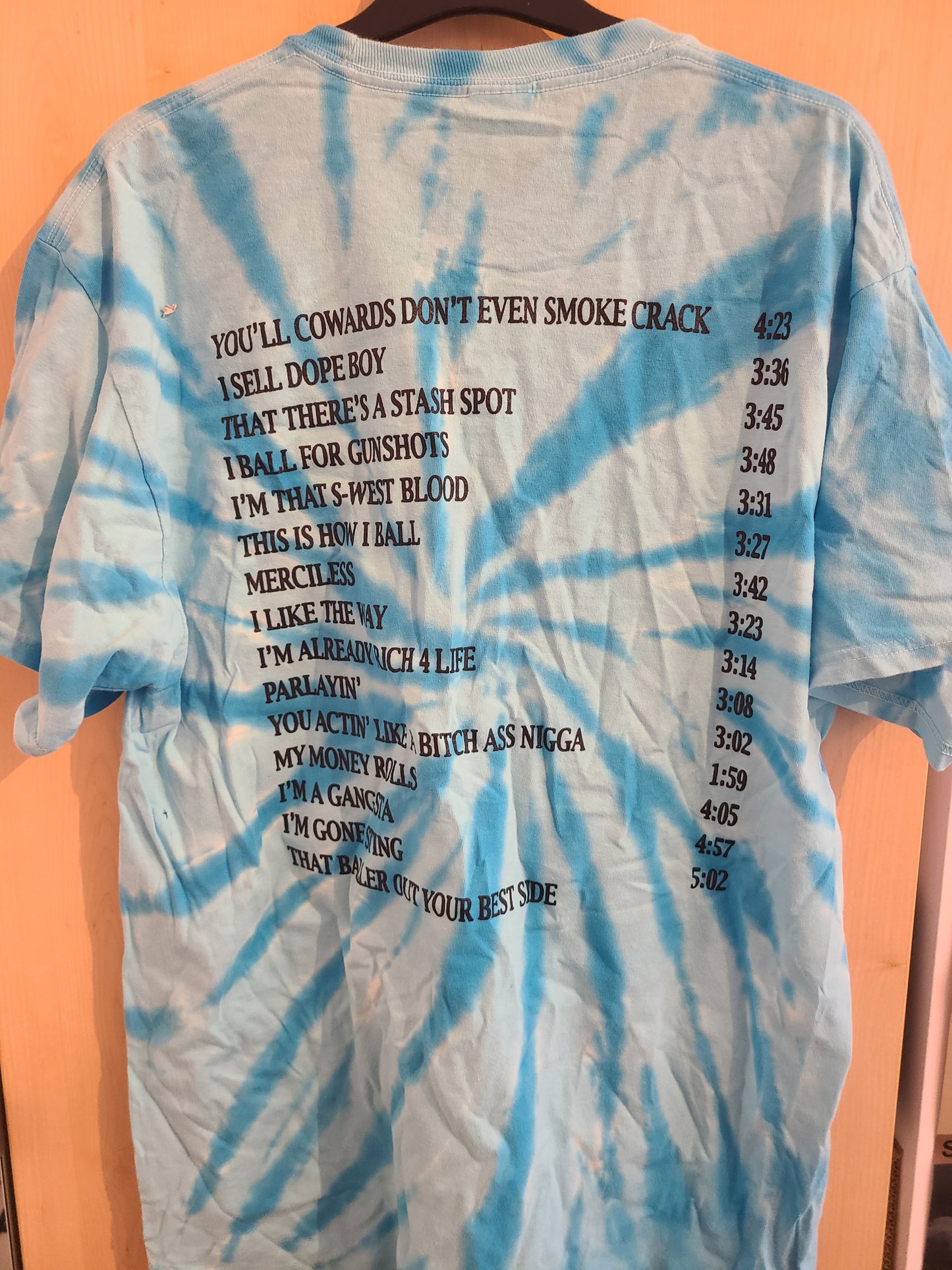 Viper - YCDESC Tiedye T-shirt w/ back tracklist
