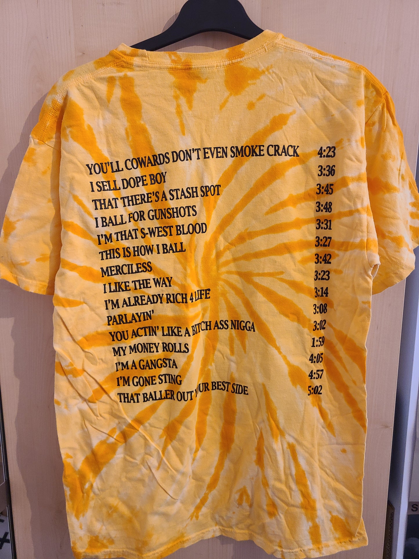 Viper - YCDESC Tiedye T-shirt w/ back tracklist